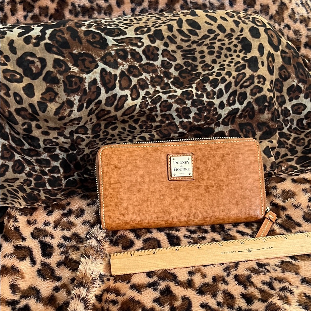 Dooney & Bourke Brown Zip-Around Wallet